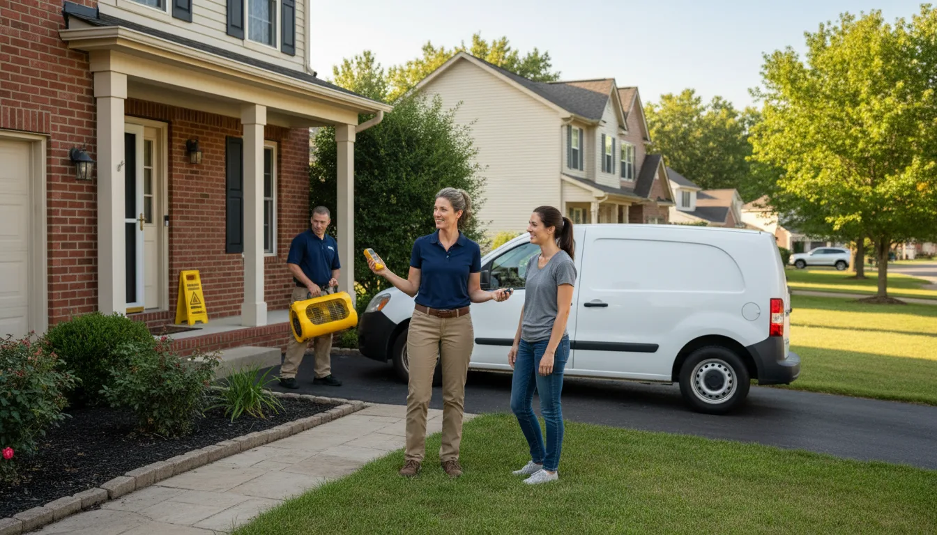 Residential water damage restoration in Eaton, CO